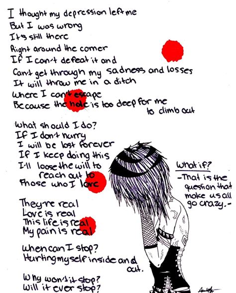 Sad Emo Quotes About Cutting Quotesgram