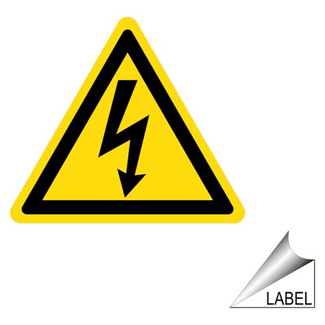 Electrical Electrical Hazard Symbol Label Sticker Us Made