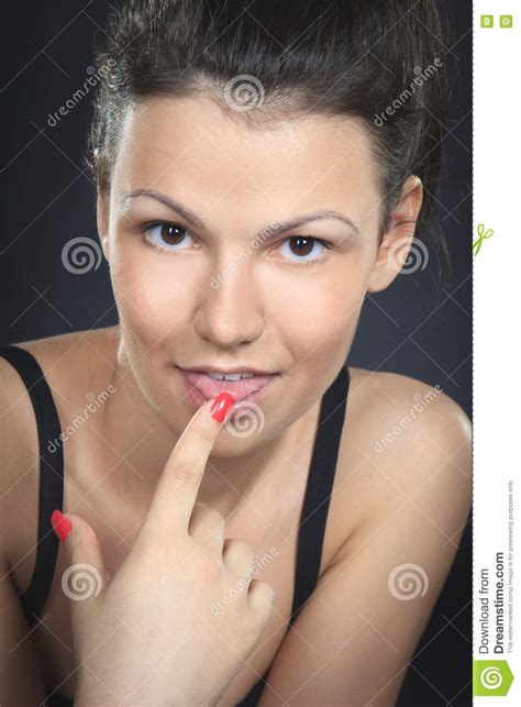 Stylish Woman Stick Her Tongue Out Stock Image Image Of Expression