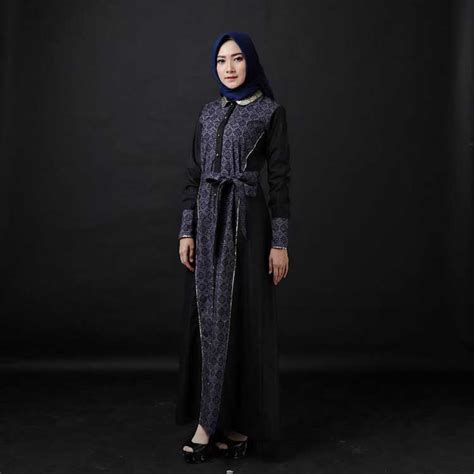 Allsize(panjang 140cm dan lebar 50cm). 30+ Model Baju Gamis Batik Kombinasi Terbaru 2019 ...