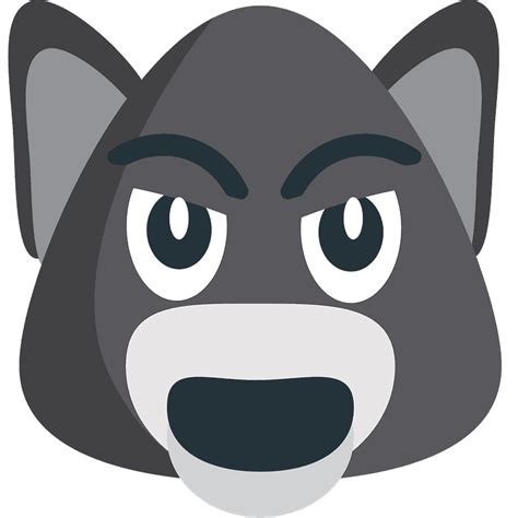 Wolf Clipart Coyote Emojiwolf Face Emoji Free Transparent Emoji