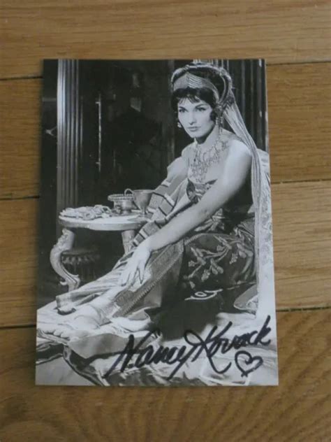 Actress Nancy Kovack Signed 4x6 Jason And The Argonauts Photo Autograph