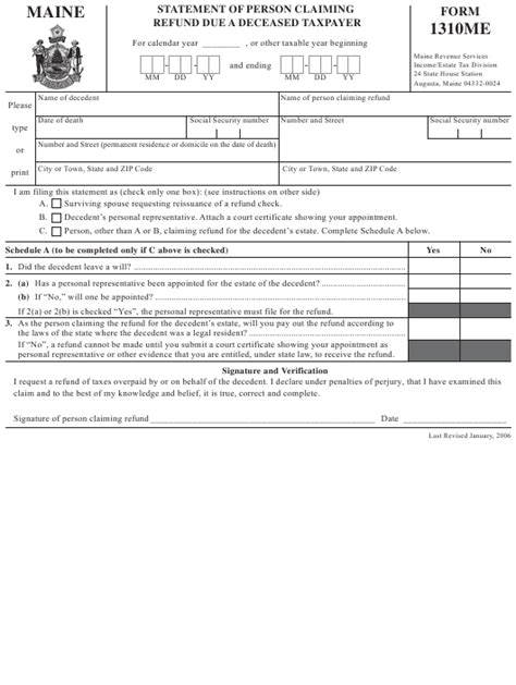 Irs Form 1310 Printable