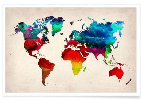 World Map Poster Juniqe