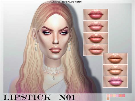 Frs Lipstick N01 By Fashionroyaltysims Sims 4 Lips