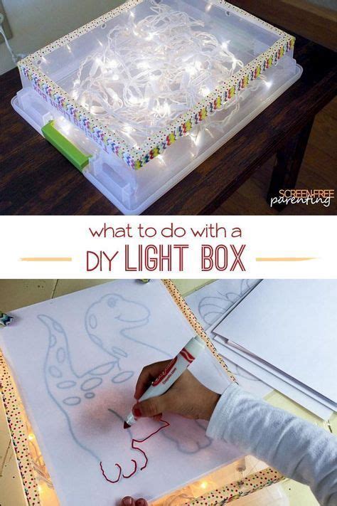 Super Simple DIY Lightbox for All-Ages Learning Fun | Light box diy