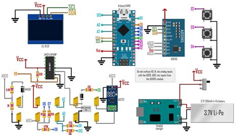 Schematic For The Multimeter Made With Arduino