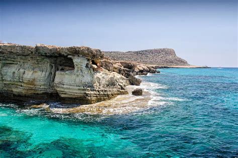 Sea Caves Of Cavo Greco Cape Ayia Napa Cyprus Editorial Photography