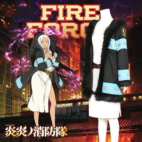 New Anime Enn Enn No Shouboutai Cosplay Princess Hibana Cosplay Fire