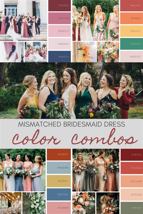 17 Mismatched Bridesmaid Color Palette Combos And How To Pull Them Off