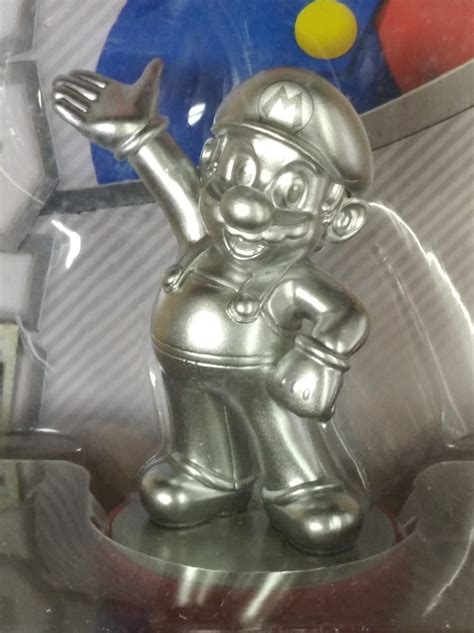 Amiibo Mario Silver Edition Super Smash Bros Versión Usa Mercado