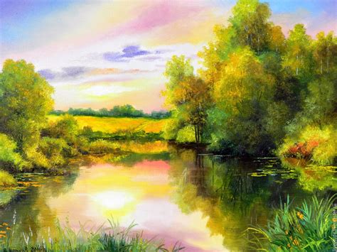 Summer Landscape Painting At Explore Collection Of