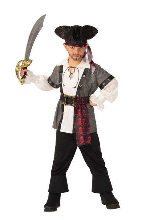 Boy Pirate Costume Kids Fancy Dress Hollywood Uk R700924