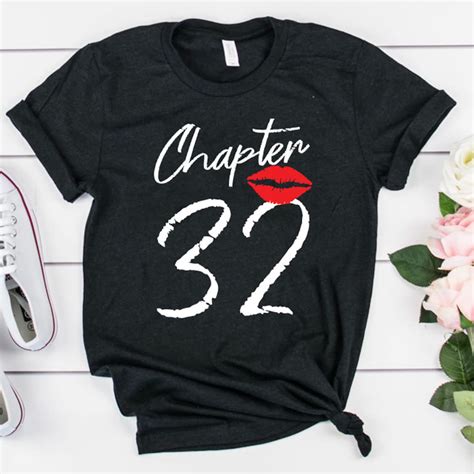 32nd Birthday Shirt For Women Chapter 32 Shirt 32nd Birthday Etsy