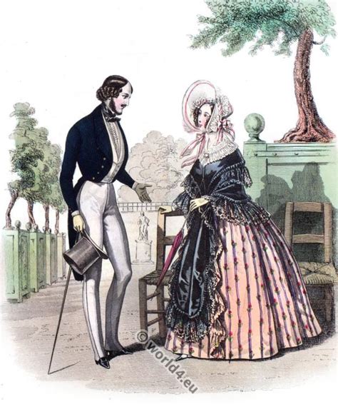 Mans Suit Romantic Era Costumes La Mode 1838