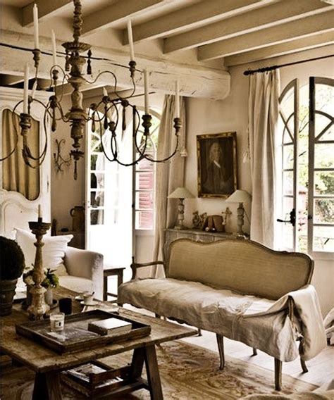 Creamy Neutrals French Living Room Decor French Country Living
