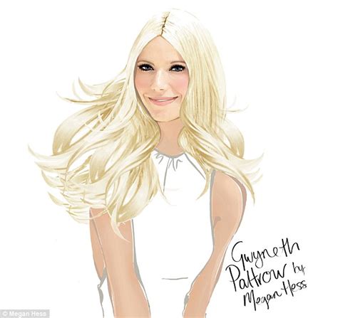 Gwyneth Paltrow The Cartoon Blonde Star Is Illustrated For New Blo