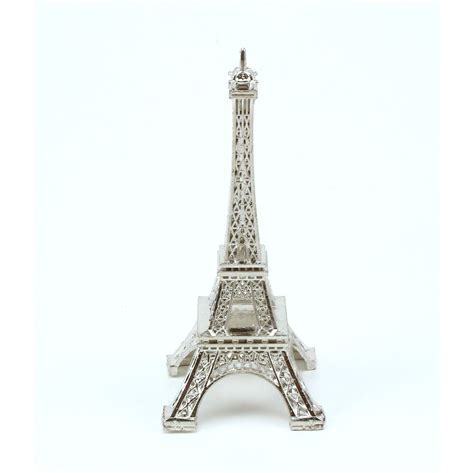 3 Inch Silver Mini Eiffel Tower Statue Figurine Replica Souvenir 1 Piece