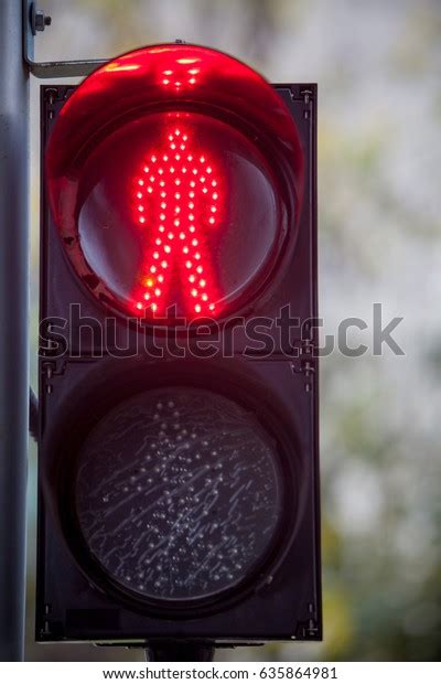 Red Man Traffic Lights Traffic Sign Stock Photo 635864981 Shutterstock