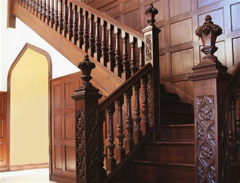 Gothic Staircase Traditional Staircase Los Angeles Houzz
