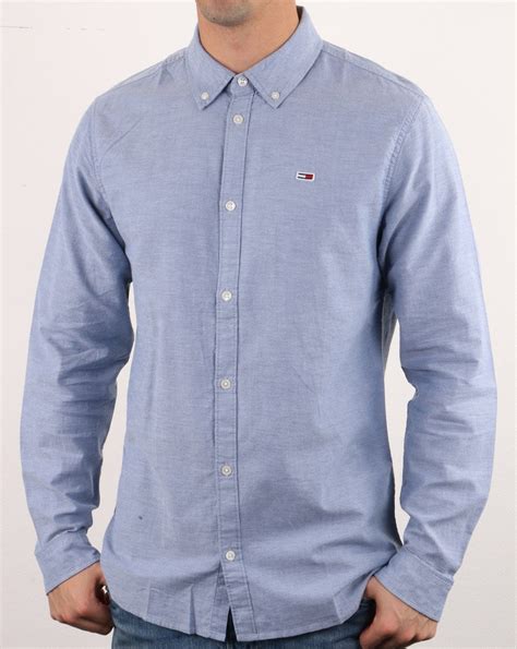 Tommy Hilfiger Oxford Shirt in Blue | 80s Casual Classics