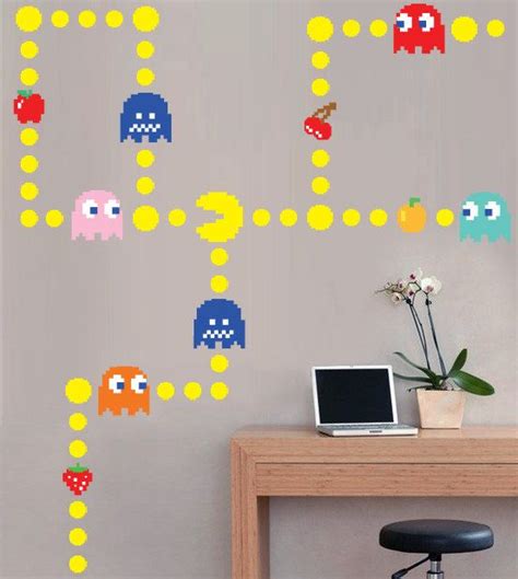 Pacman Wall Decal Pacman Wall Vinyl Wall By
