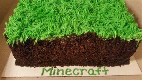 Minecraft Grass Block Minecraft Grass Cake Creations