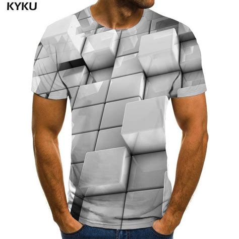 Buy KYKU Brand Abstract T Shirt Men Psychedelic Anime Clothes Flower T