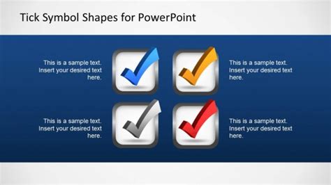 2d And 3d Check Mark Shapes For Powerpoint Presentations