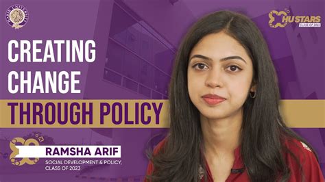 Ramsha Arif Social Development And Policy Sdp Hu Stars Class Of