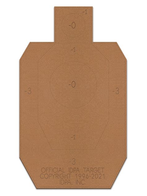 Buy Official Idpa Cardboard Shooting Targets Competition Torso Target