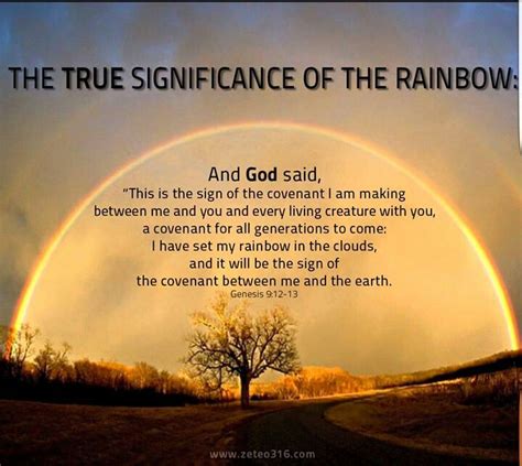 True Meaning Of Rainbow Rainbow Life Facts The Covenant
