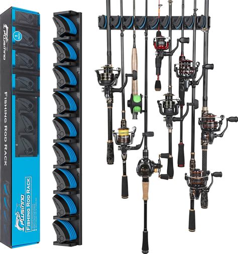 Buy Plusinno Vertical Fishing Rod Holder Wall Mounted Fishing Rod Rack