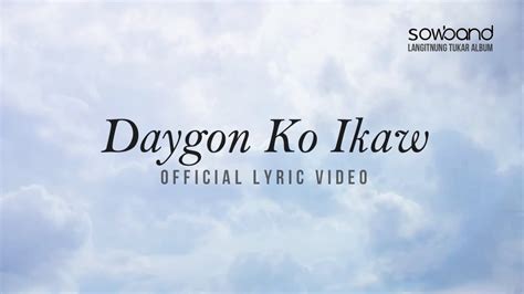 Daygon Ko Ikaw Official Lyric Video Sanctuary Of Worship Band Youtube