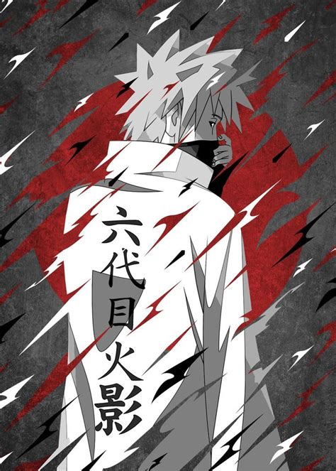 Kakashi Poster By Qreative Displate In 2021 Naruto Uzumaki Art