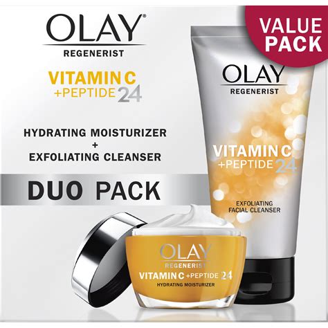 Olay Regenerist Vitamin C Peptide 24 Duo Pack Cleanser 5 Fl Oz
