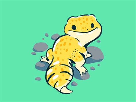 Leopard Gecko By Casandra Ng On Dribbble