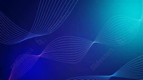 Blue Technology Light Curve Business Gradient Powerpoint Background For