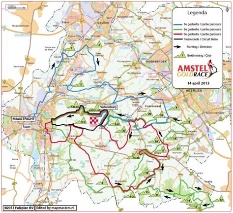 Amstel Gold Race Route Map Amstel Gold Race Paris Roubaix Racing News