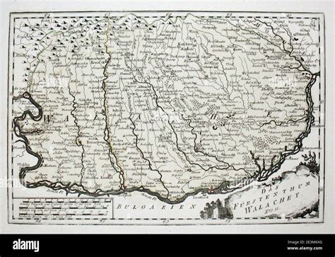 Map Of Wallachia In 1791 By Reilly 013 Stock Photo Alamy