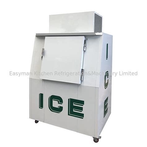 Commercial Outdoor Bagged Ice Storage Freezer Fan Cooling Ice Cube Freezer