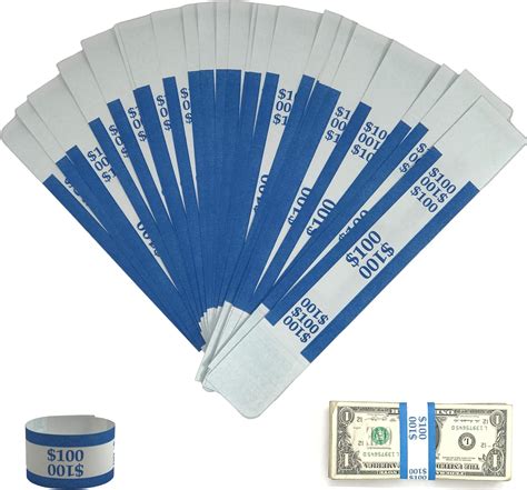 Money Bands Currency Sleeves Straps Made In Usa Pack Of