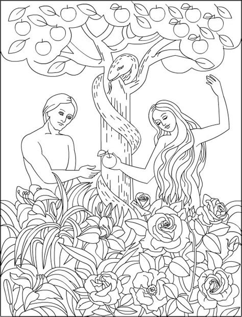 Out Of This World Garden Of Eden Coloring Pages Cut And Paste Worksheet