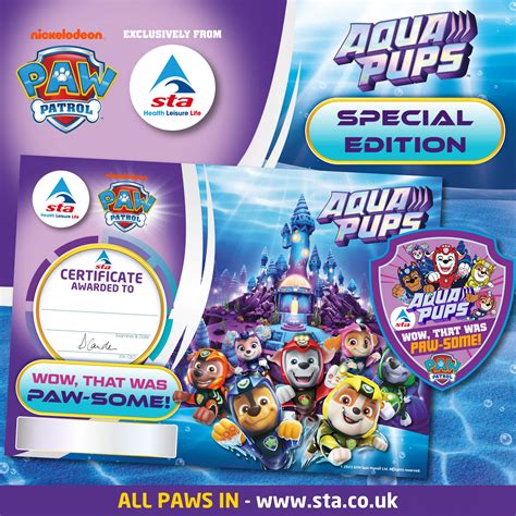 Paw Patrol® Swimming Awards Now Available Uk