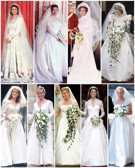 The Wedding Dresses Worn By Princess Elizabeth And Prince Edward