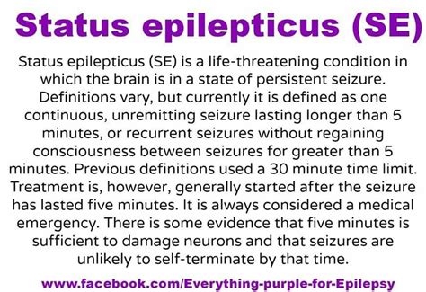 Status Epileptus Epilepsy Awareness Epilepsy Epilepsy Seizure