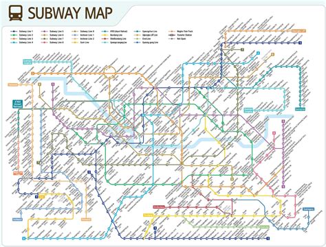 Mapa Do Metrô De Seul Linhas E Estações De Metrô De Seul