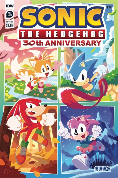 Idw Publishing E Sega Festejam O 30º Aniversário De Sonic Com Várias