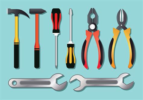 Realistic Tools Set 222947 Vector Art At Vecteezy