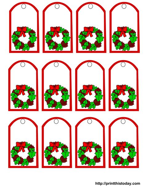 Printable Holiday Labels